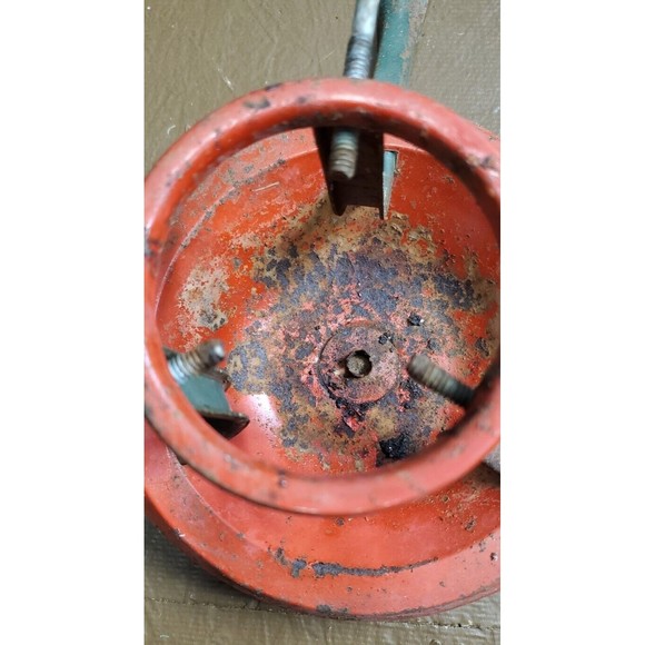 Vintage Metal Christmas Tree Stand Red & Green - Picture 6 of 10